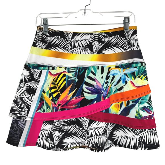 Lucky In Love Tennis Skort Skirt Small Leaf Print Pickleball Golf SSS-2084 - Picture 1 of 8